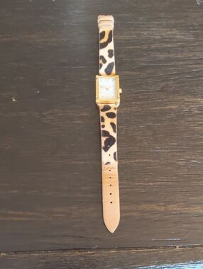 Stella & Dot Leopard Print Watch
